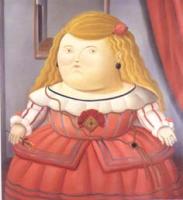 Botero, Fernando - Abstract oil painting.